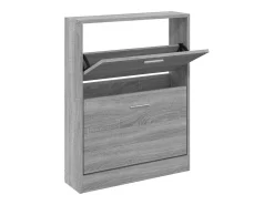 Zapatero Sonoma gris 59x17x81 cm Madera de ingeniería