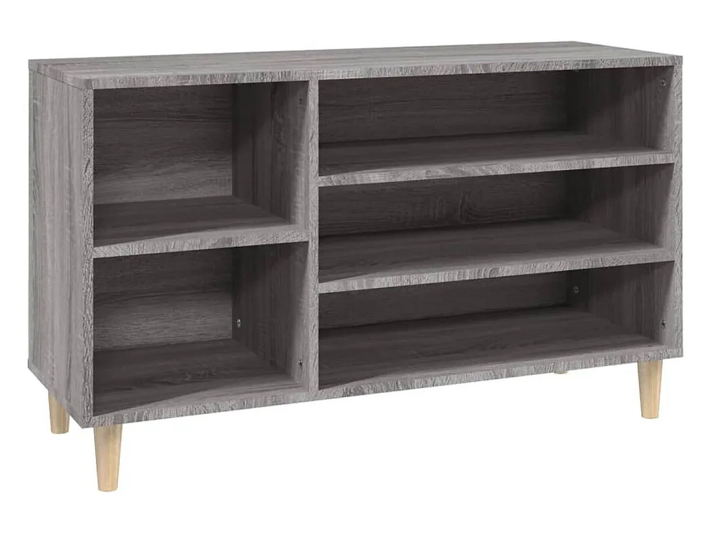 Zapatero Sonoma gris 102x36x60 cm Madera de ingeniería