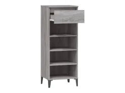 Zapatero Sonoma gris 40x36x105 cm Madera de ingeniería