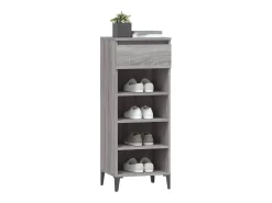 Zapatero Sonoma gris 40x36x105 cm Madera de ingeniería