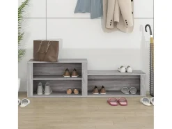 Zapatero Sonoma gris 150x35x45 cm Madera de ingeniería