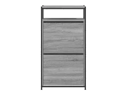Zapatero Sonoma gris 60x34x112 cm Madera de ingeniería