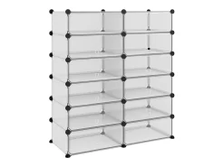 Zapatero transparente 94,5x36,5x106 cm PP