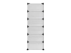 Zapatero transparente 94,5x36,5x106 cm PP