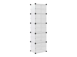 Zapatero transparente 44x31,5x153,5 cm PP
