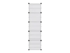 Zapatero transparente 44x31,5x153,5 cm PP