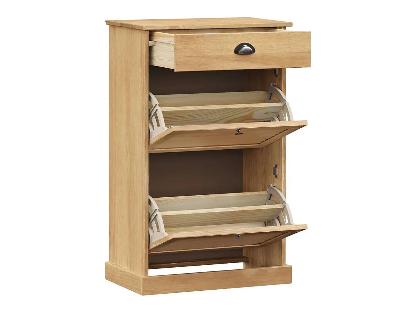 Zapatero VIGO madera maciza de pino 60x35x96 cm ES810961
