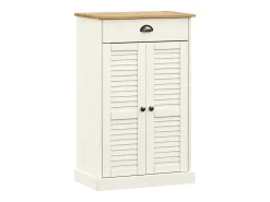 Zapatero VIGO madera maciza de pino blanco 60x35x96 cm ES504261