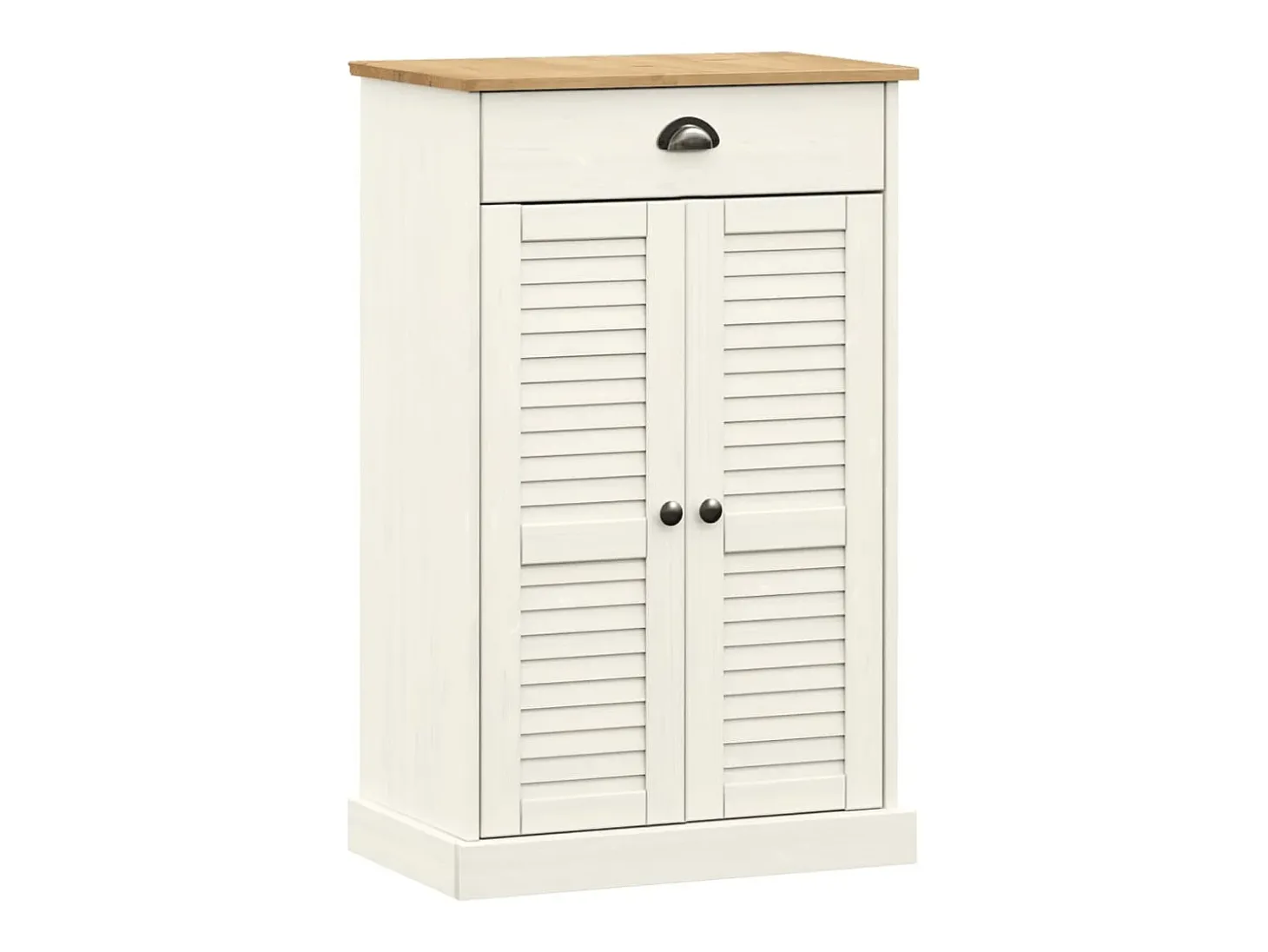 Zapatero VIGO madera maciza de pino blanco 60x35x96 cm ES504261