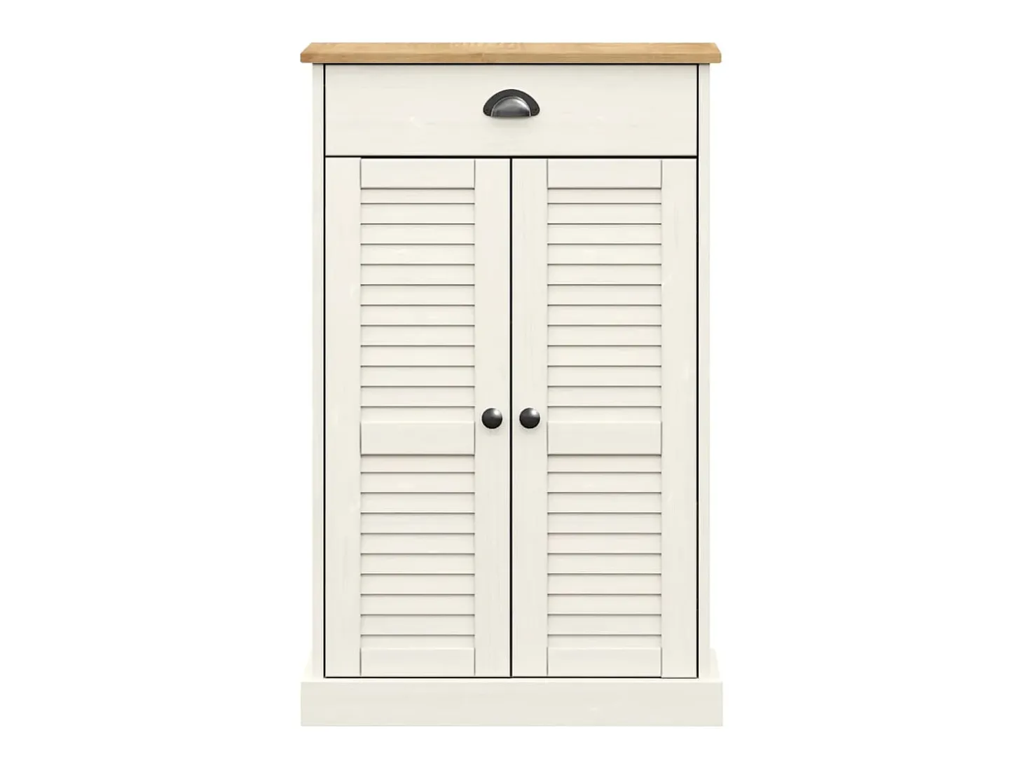 Zapatero VIGO madera maciza de pino blanco 60x35x96 cm ES504261