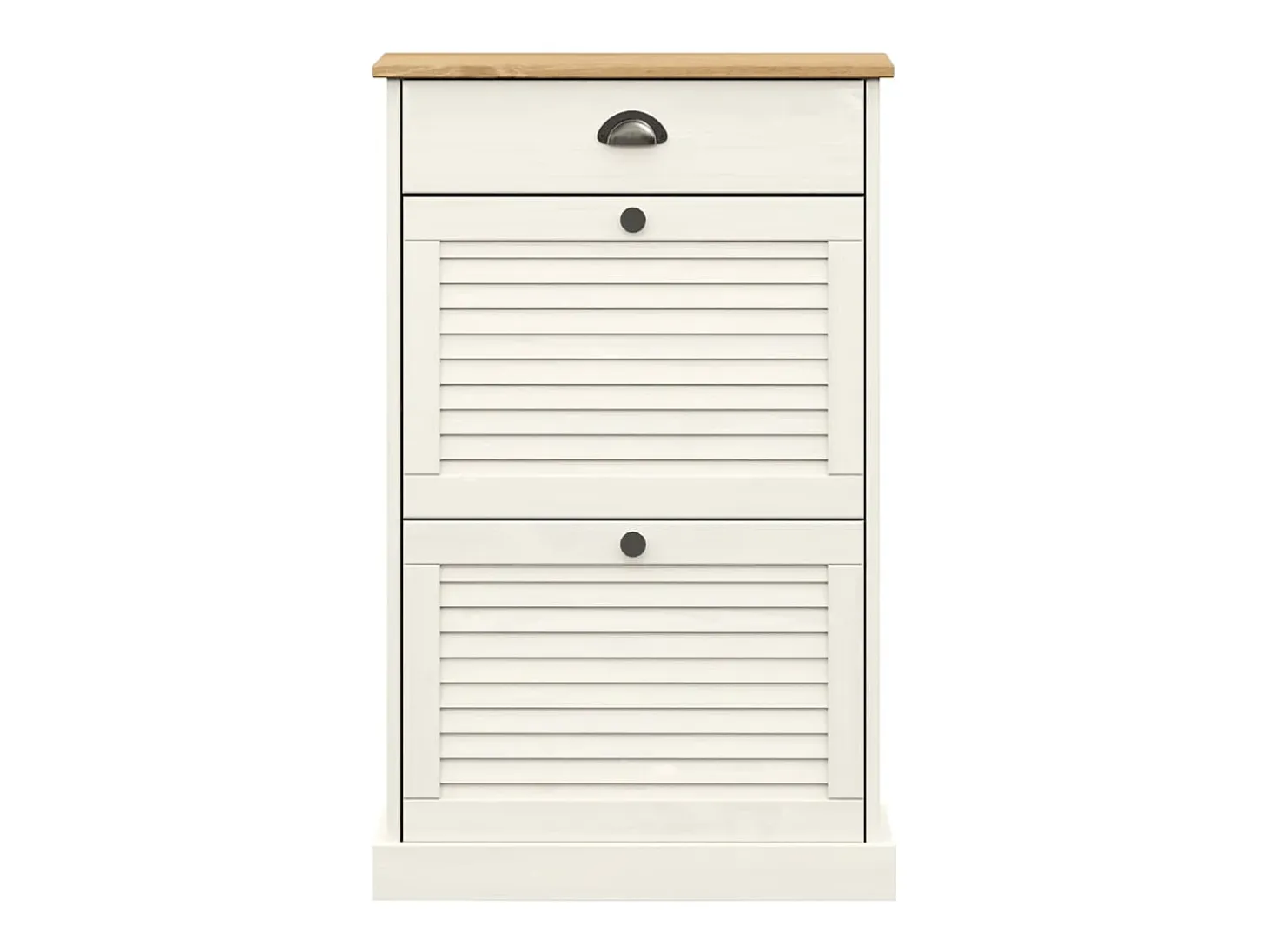 Zapatero VIGO madera maciza de pino blanco 60x35x96 cm ES686428