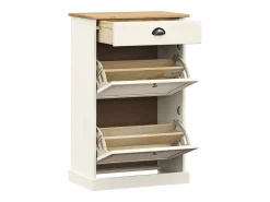 Zapatero VIGO madera maciza de pino blanco 60x35x96 cm ES686428