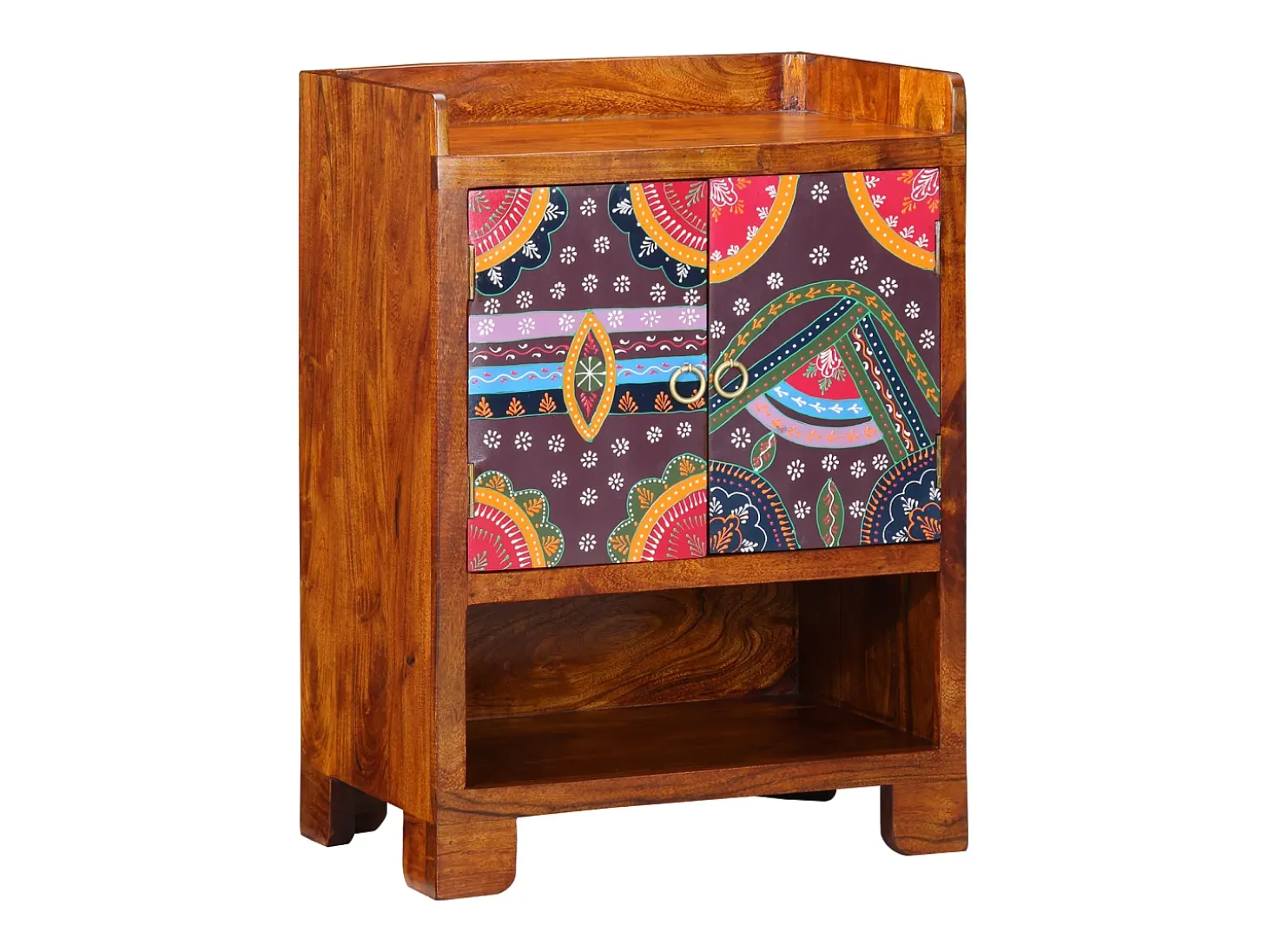 Zapatero 55x35x75 cm fabricado en madera maciza de acacia