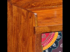 Zapatero 55x35x75 cm fabricado en madera maciza de acacia