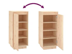 Zapatero 35x35x80 cm Madera maciza de pino