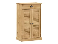 Zapatero 60x35x96 cm madera maciza de pino