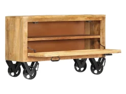Zapatero 86x35x55 cm Madera maciza de mango