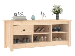 Zapatero 110x38x45,5 cm Madera maciza de pino