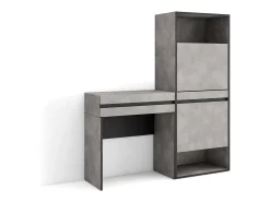 Zapatero, 130x35x145cm, Dormitorio, habitación, Tocador, Cemento