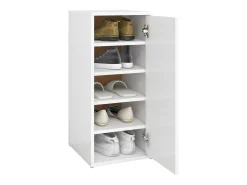 Zapateros 2 uds Blanco 32x35x70 cm Aglomerado