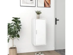 Zapateros 2 uds Blanco 32x35x70 cm Aglomerado