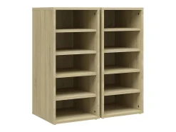 Zapateros de 2 piezas de madera de ingeniería de roble Sonoma