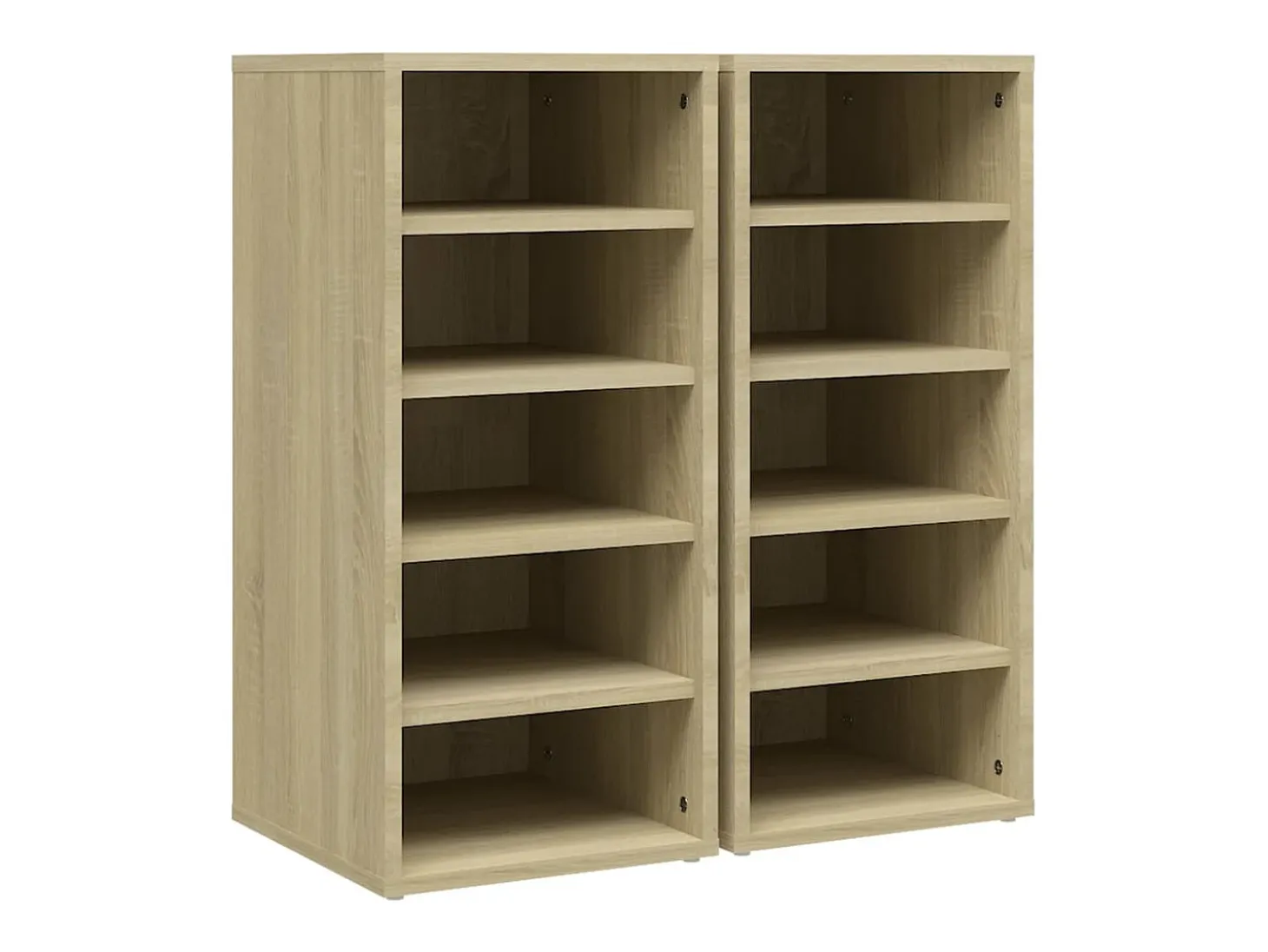 Zapateros de 2 piezas de madera de ingeniería de roble Sonoma