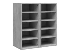 zapateros de madera de ingeniería gris hormigón