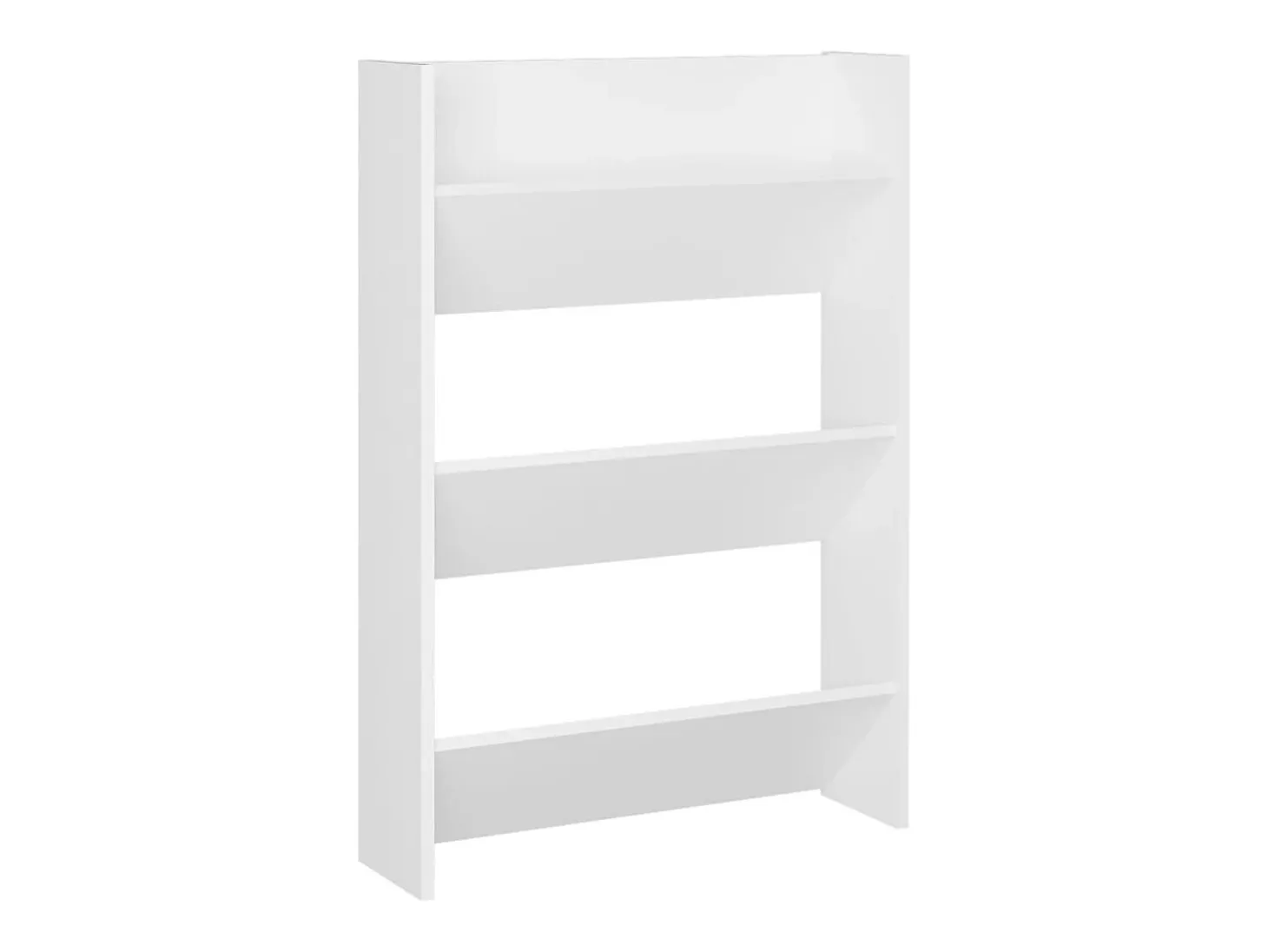Zapateros de pared 2 uds Blanco 60x18x90 cm Aglomerado
