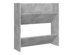 Zapateros de pared 2 uds Gris hormigón 60x18x60 cm