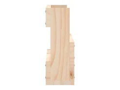 Zapateros de pared 2 uds 59x9x23 cm Pino macizo