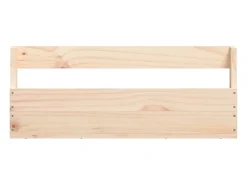 Zapateros de pared 2 uds 59x9x23 cm Pino macizo