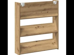 Zapateros de pared con balda Otros 2 piezas roble artesanal