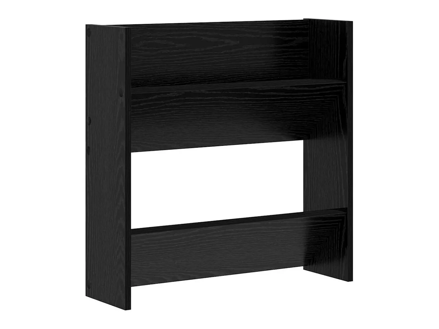 Zapateros de pared Roble negro 60 x 18 x 60 cm