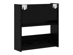 Zapateros de pared Roble negro 60 x 18 x 60 cm