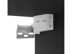 zapateros negros de 31,5 x 35 x 70 cm de madera de ingeniería