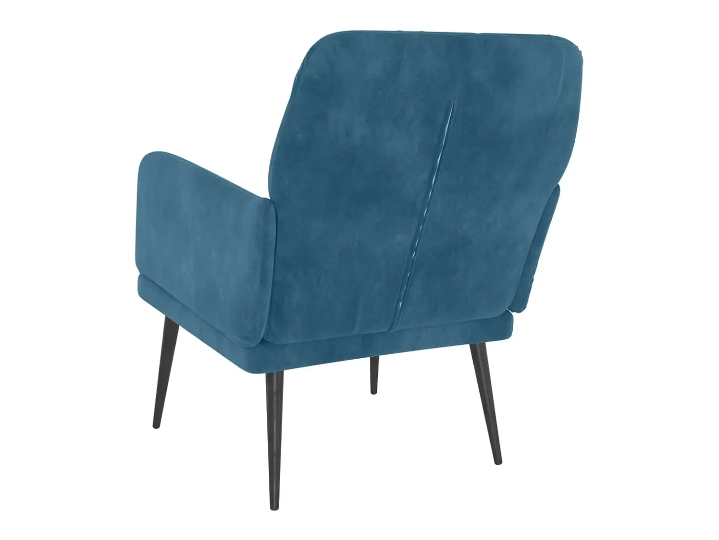Zarina Sillón de terciopelo azul 62x79x79 cm