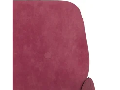 Zarina Sillón de terciopelo rojo tinto 62x79x79 cm