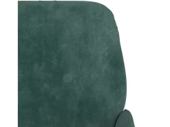 Zarina Sillón de terciopelo verde oscuro 62x79x79 cm