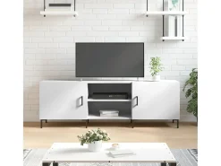 Zendra Mueble para TV madera de ingeniería blanco 150x30x50 cm