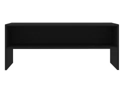 Zerina Mueble para TV madera contrachapada negro100x40x40 cm