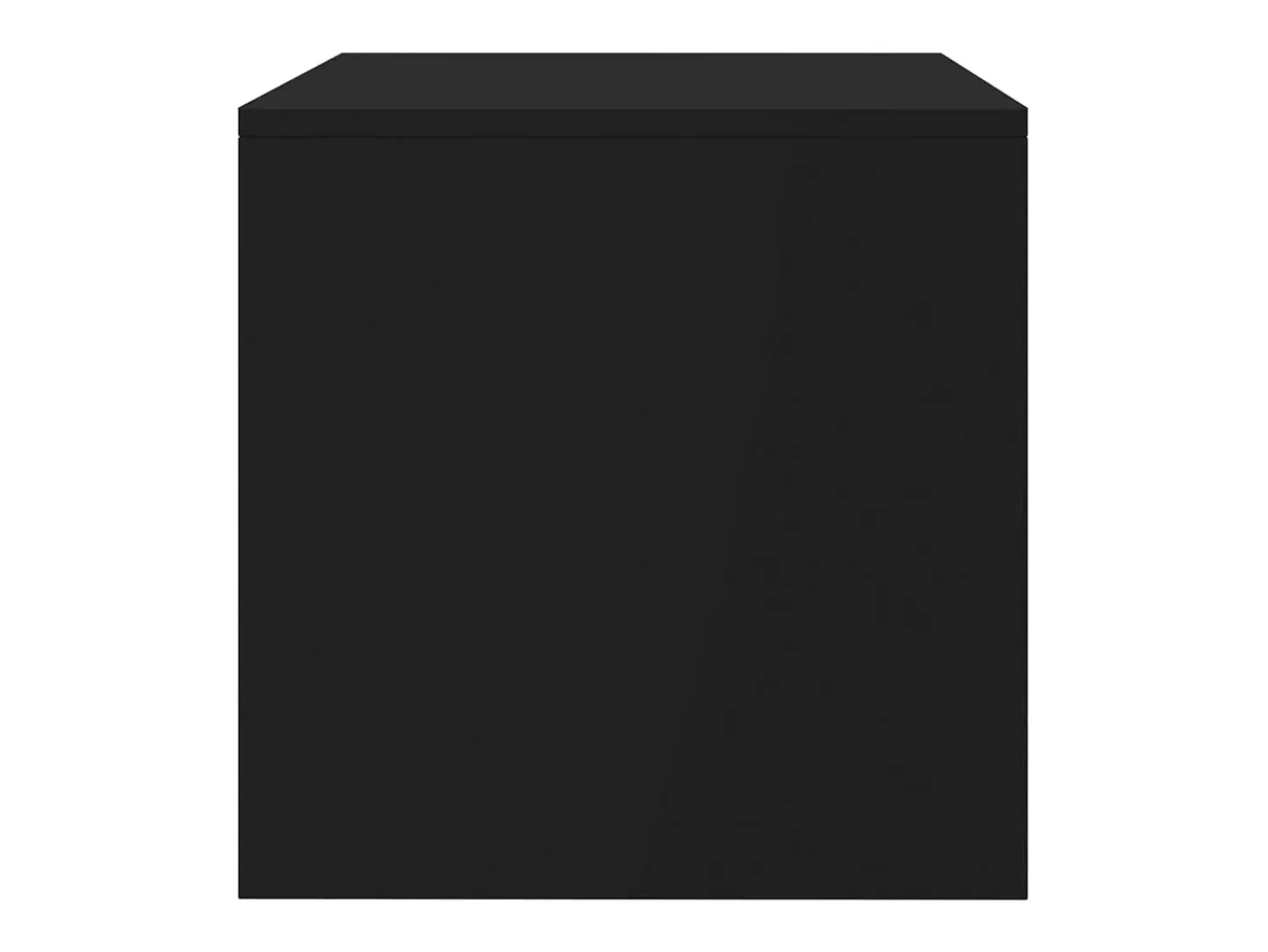 Zerina Mueble para TV madera contrachapada negro100x40x40 cm