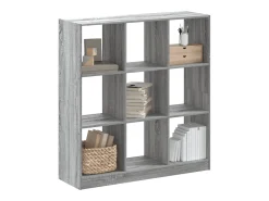 Zico Estantería madera de ingeniería gris Sonoma 102x32x108 cm
