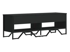 Zylar Mueble de TV madera de ingeniería negro 122x34x41 cm