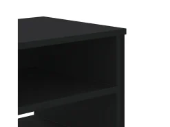 Zylar Mueble de TV madera de ingeniería negro 122x34x41 cm